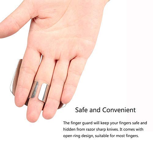 Stainless Steel Finger Guard for Cutting | Knife Safety Protector Tool for Kitchen | Anti-Cut Hand Shield