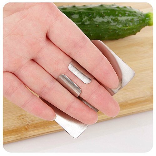 Stainless Steel Finger Guard for Cutting | Knife Safety Protector Tool for Kitchen | Anti-Cut Hand Shield